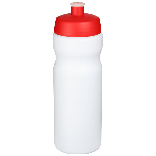 Bouteille de sport à personnaliser 650ml Baseline® Blanc / Rouge